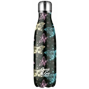 Bidon Coolpack ze stali nierdzewnej, Zodiac Czarny, 500ml